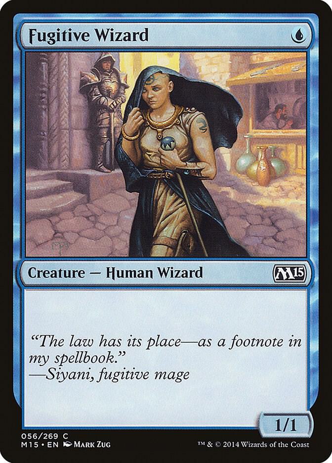 Fugitive Wizard 56 card from Magic 2015 (M15)