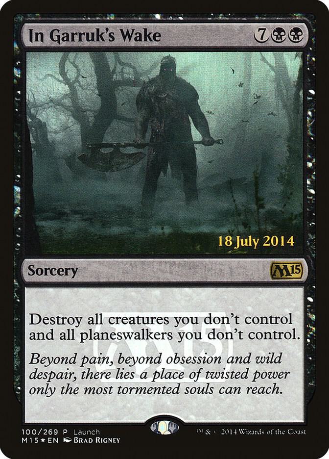 In Garruk's Wake 100 card from Launch Party & Release Event Promos