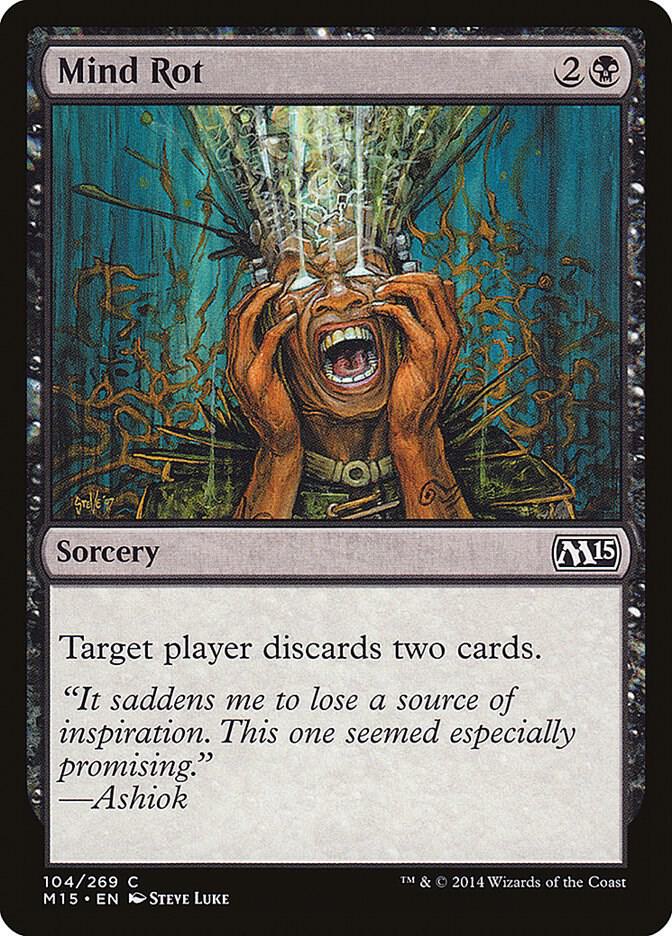 Mind Rot 104 card from Magic 2015 (M15)