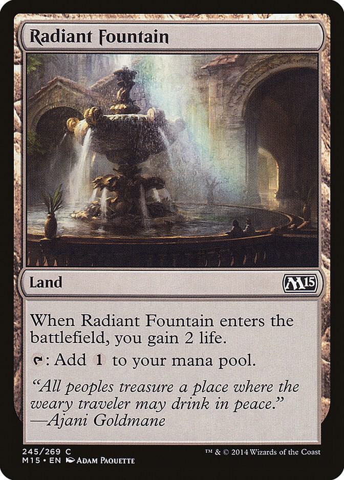 Radiant Fountain 245 card from Magic 2015 (M15)