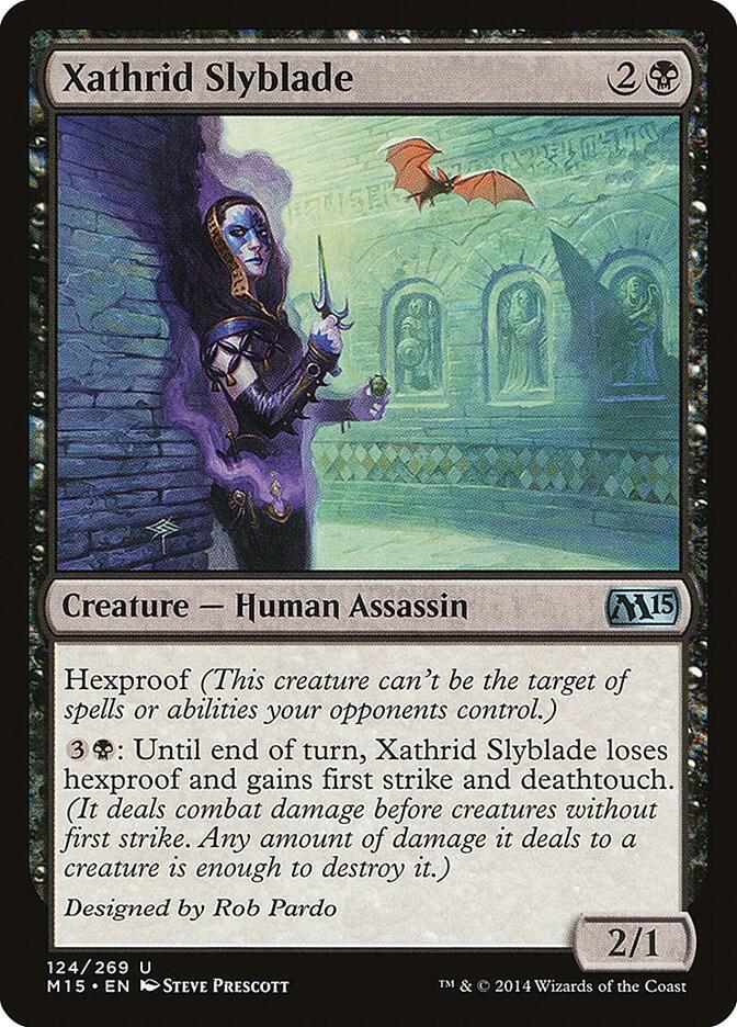 Xathrid Slyblade 124 card from Magic 2015 (M15)