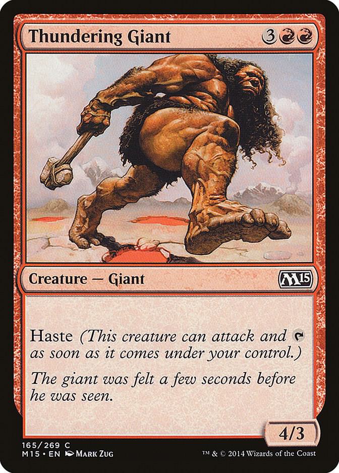 Thundering Giant 165 card from Magic 2015 (M15)