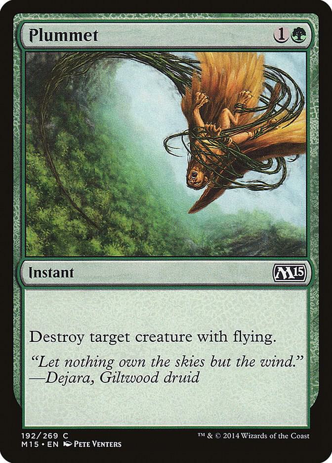 Plummet 192 card from Magic 2015 (M15)