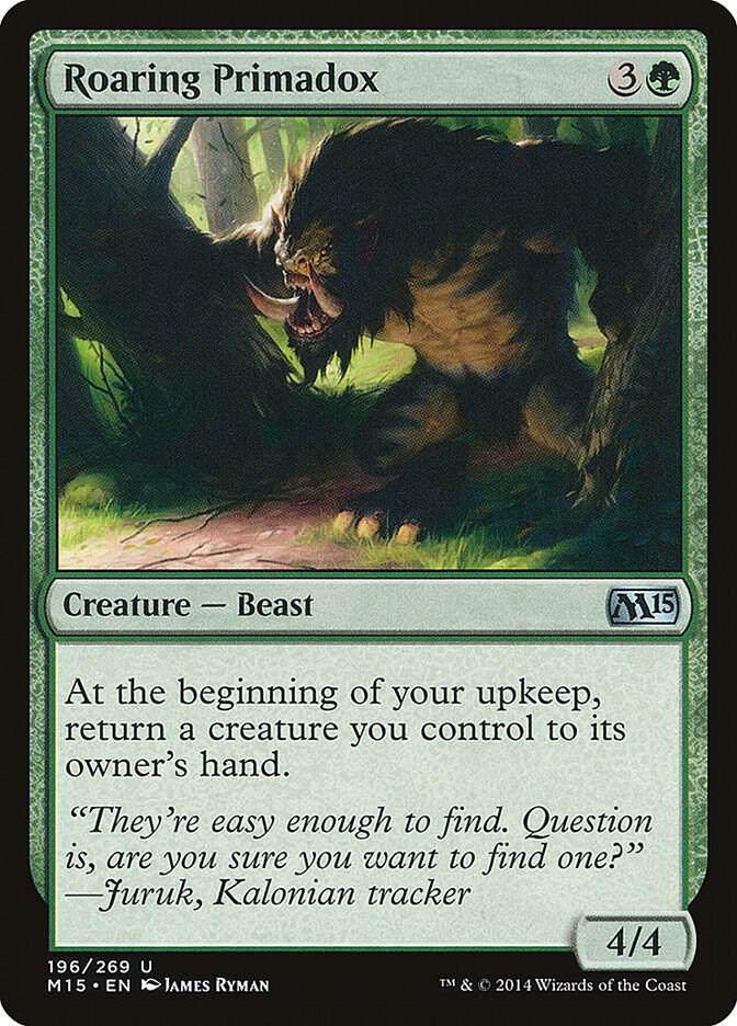 Roaring Primadox 196 card from Magic 2015 (M15)