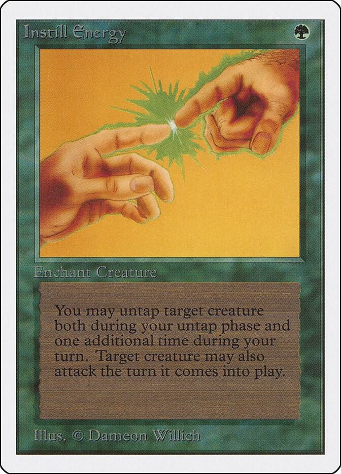 Instill Energy card from Unlimited Edition