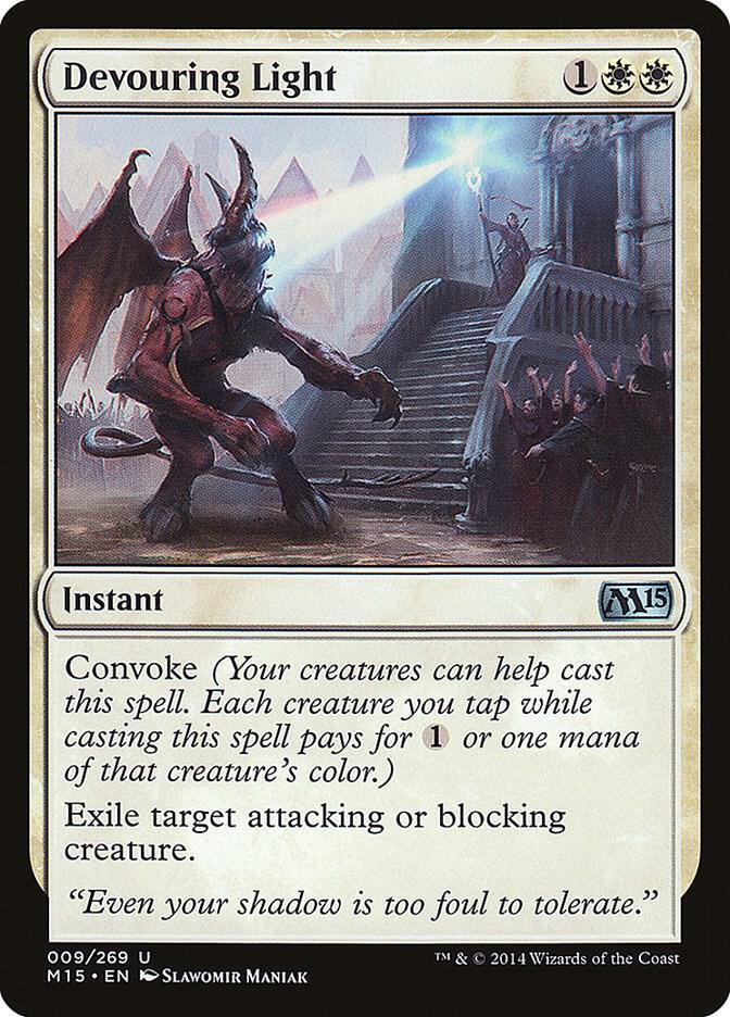 Devouring Light 9 card from Magic 2015 (M15)