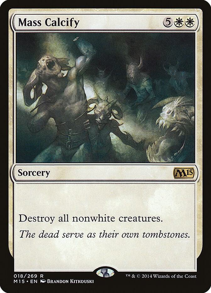 Mass Calcify 18 card from Magic 2015 (M15)