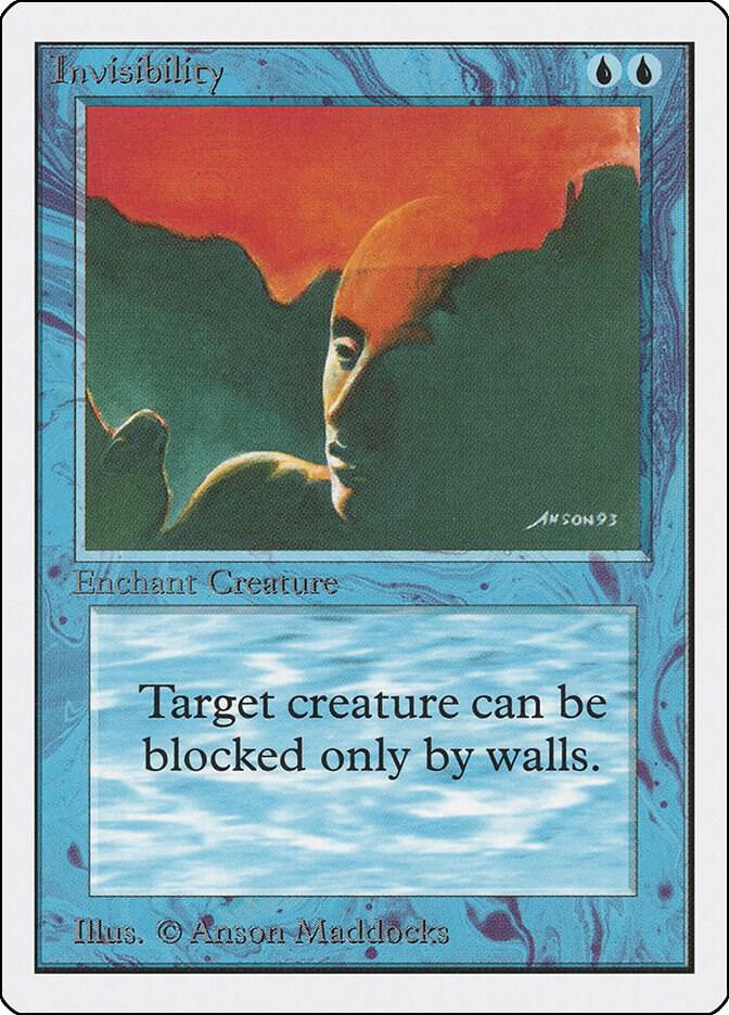Invisibility card from Unlimited Edition
