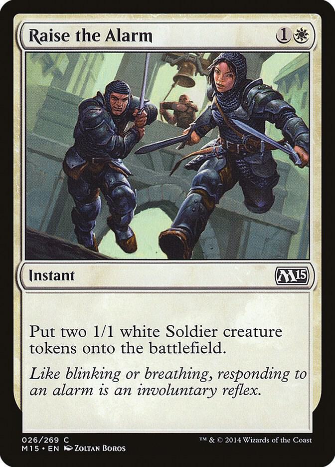 Raise the Alarm 26 card from Magic 2015 (M15)