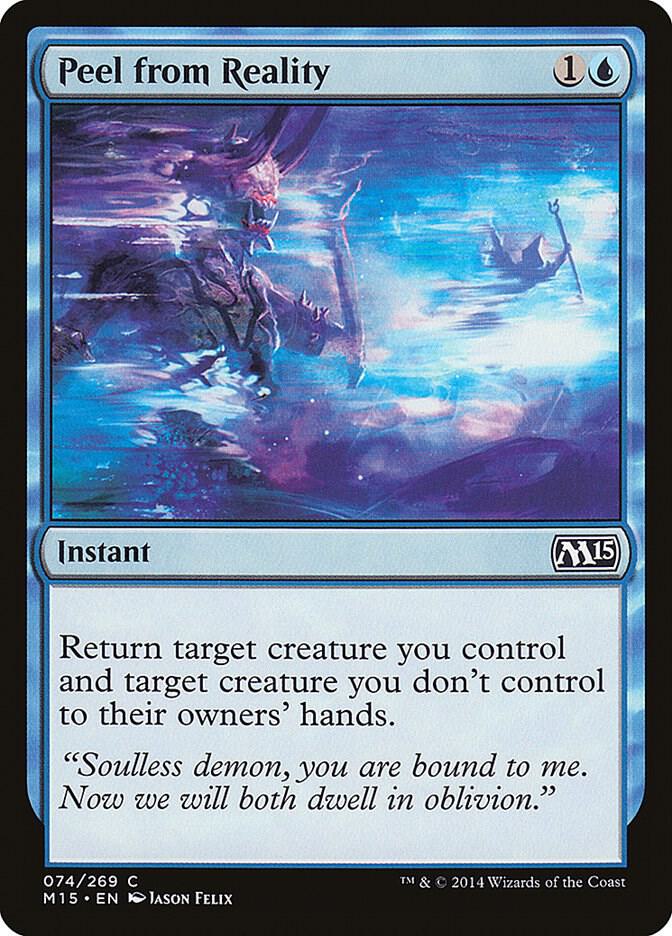 Peel from Reality 74 card from Magic 2015 (M15)