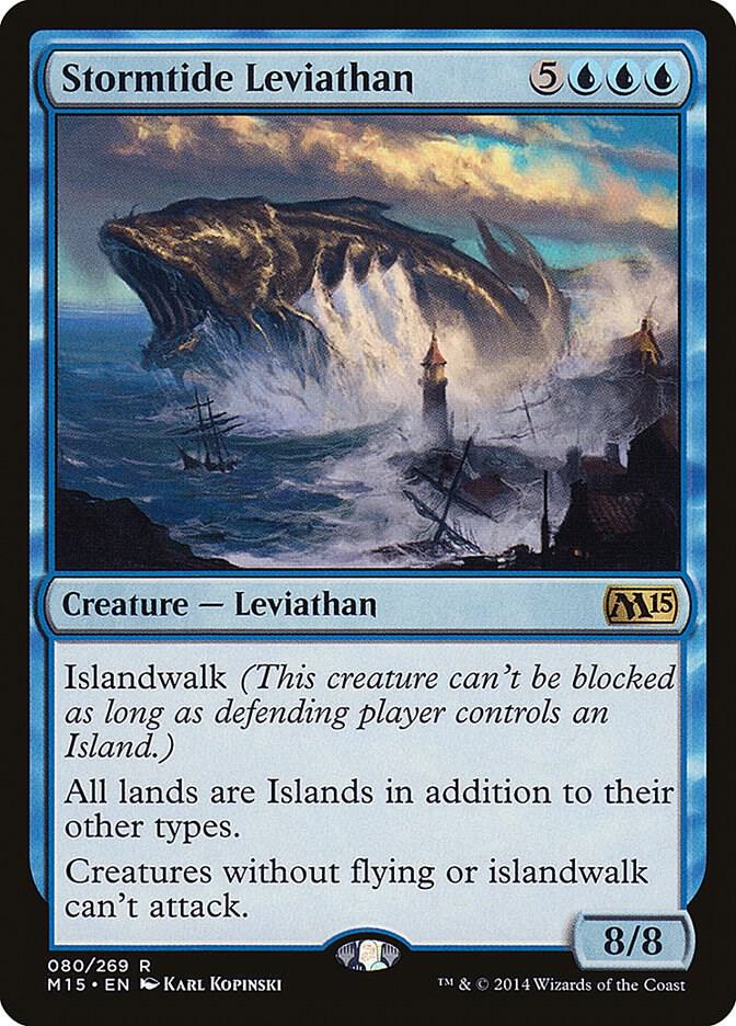 Stormtide Leviathan 80 card from Magic 2015 (M15)