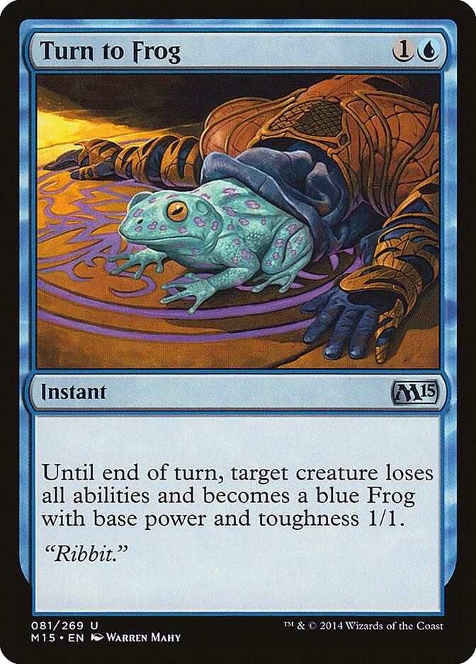 Turn to Frog 81 card from Magic 2015 (M15)