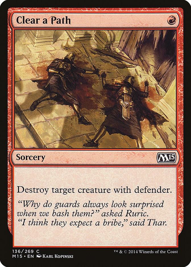 Clear a Path 136 card from Magic 2015 (M15)