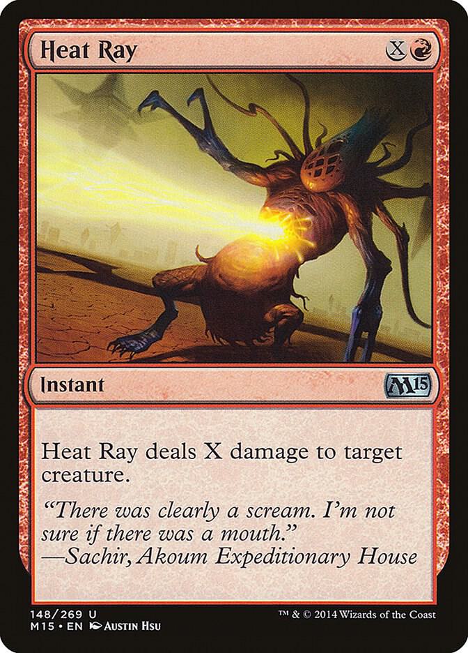 Heat Ray 148 card from Magic 2015 (M15)