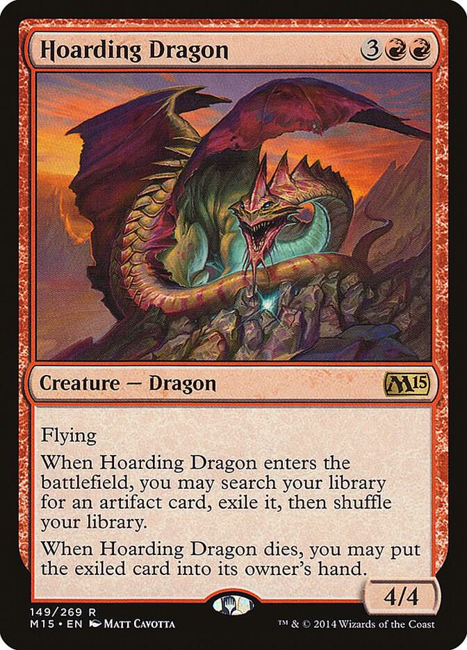 Hoarding Dragon 149 card from Magic 2015 (M15)