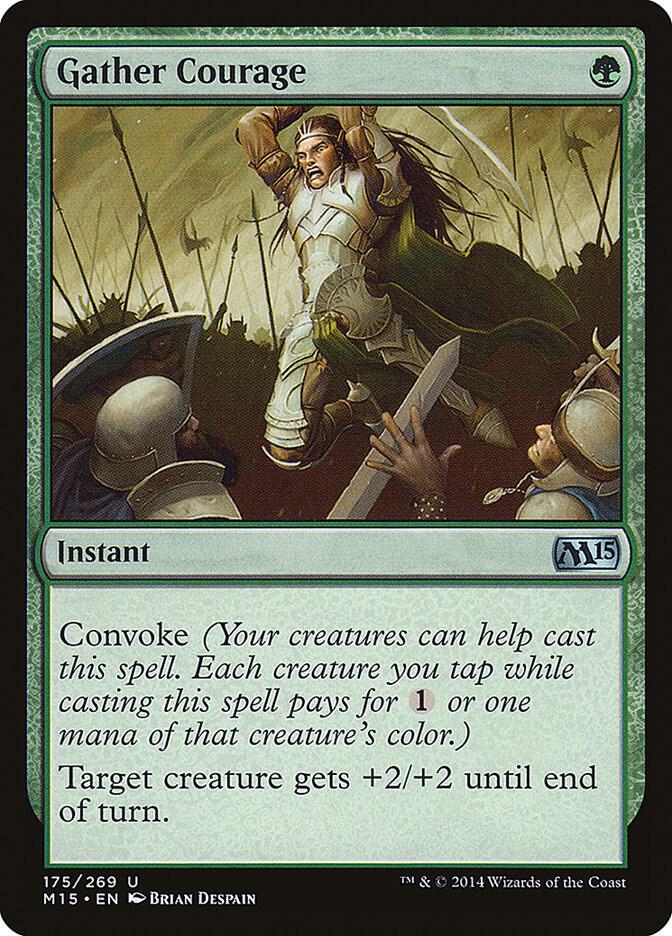 Gather Courage 175 card from Magic 2015 (M15)