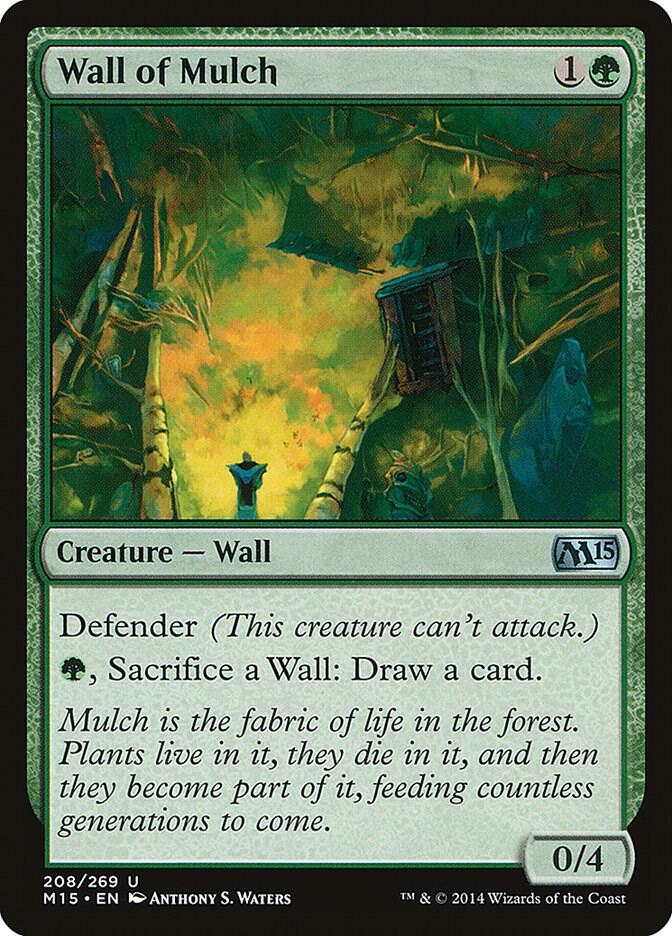 Wall of Mulch 208 card from Magic 2015 (M15)