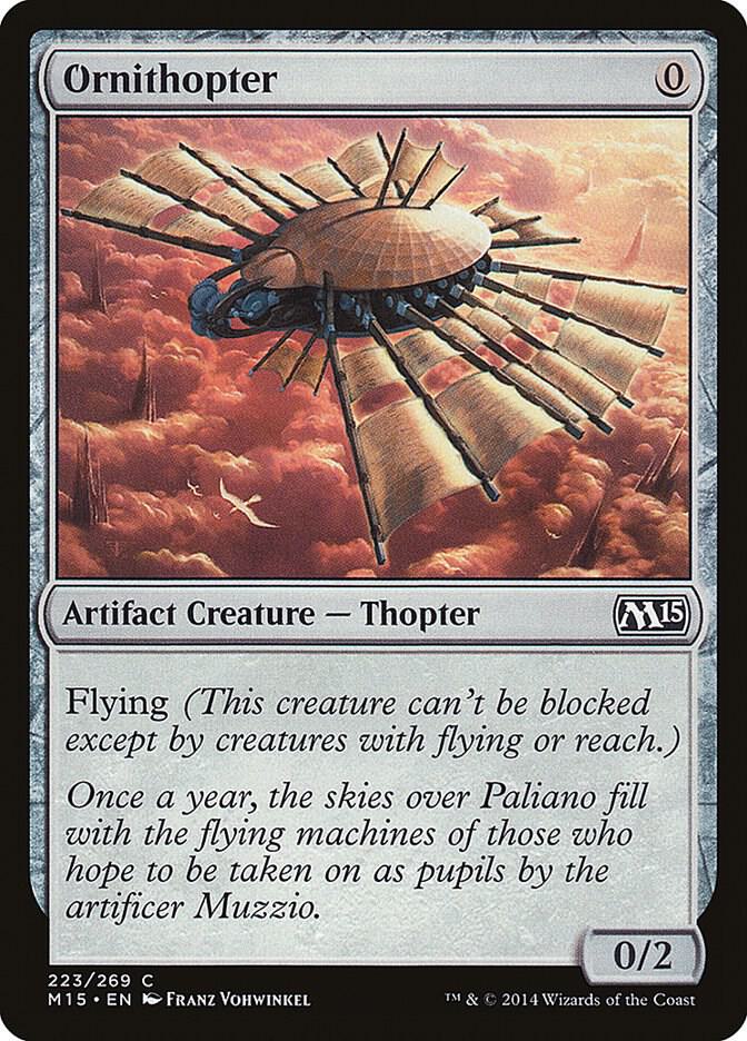 Ornithopter 223 card from Magic 2015 (M15)
