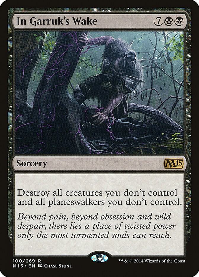 In Garruk's Wake 100 card from Magic 2015 (M15)