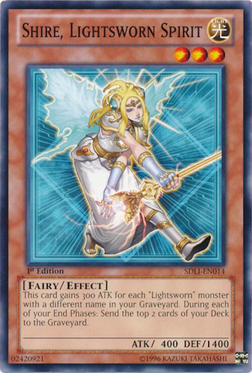 Shire, Lightsworn Spirit SDLI-EN014 card from Structure Deck: Realm of Light