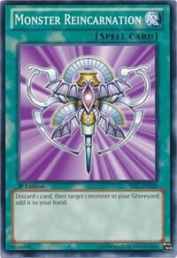 Monster Reincarnation SDLI-EN028 card from Structure Deck: Realm of Light