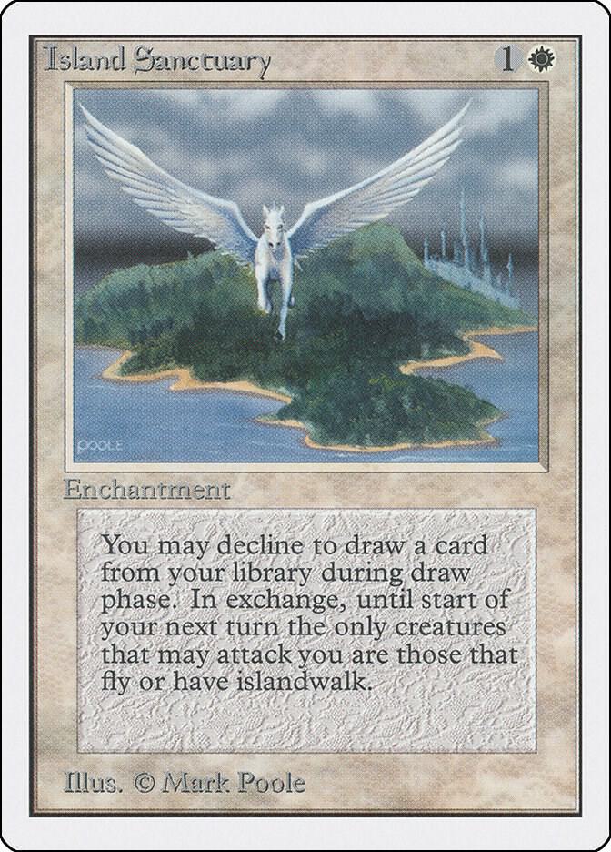 Island Sanctuary card from Unlimited Edition