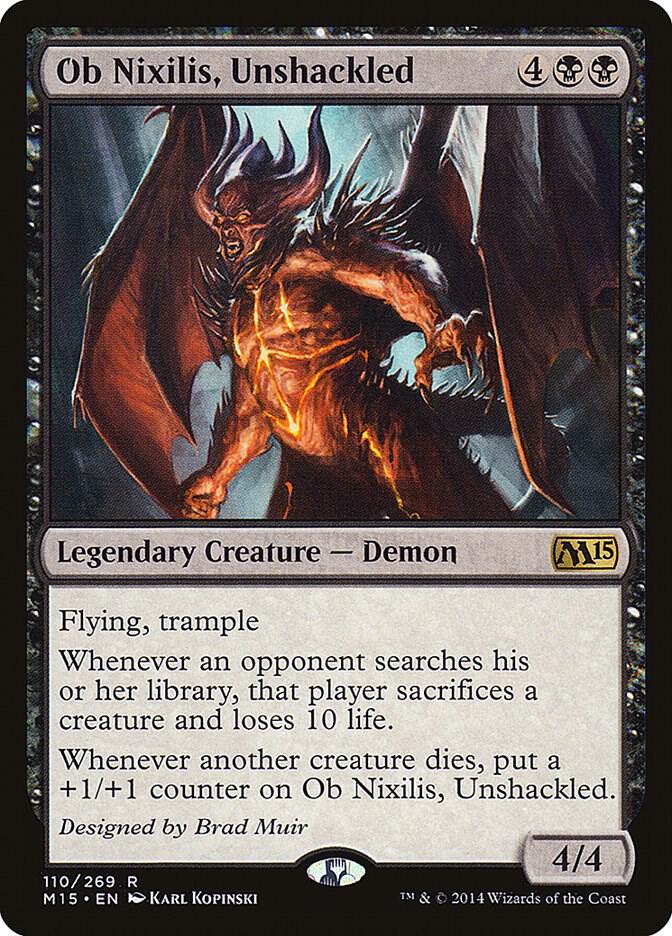 Ob Nixilis, Unshackled 110 card from Magic 2015 (M15)