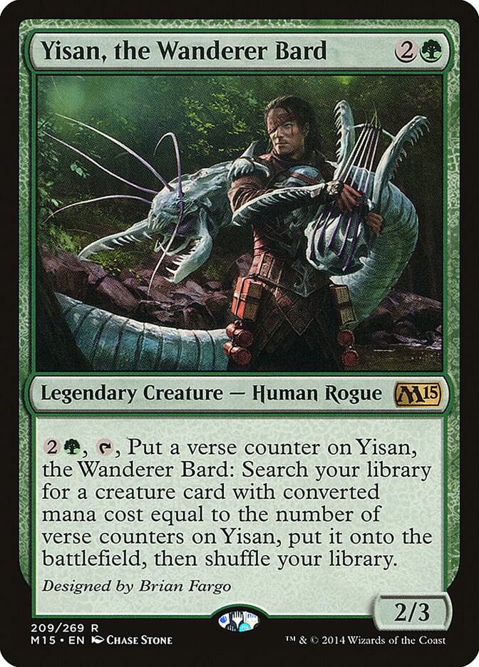 Yisan, the Wanderer Bard 209 card from Magic 2015 (M15)