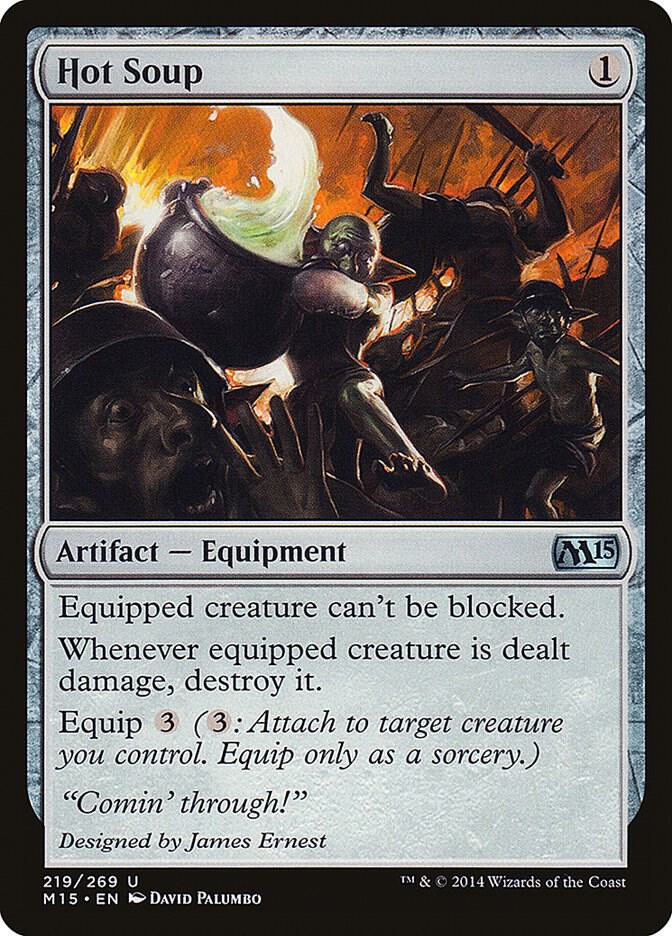 Hot Soup 219 card from Magic 2015 (M15)