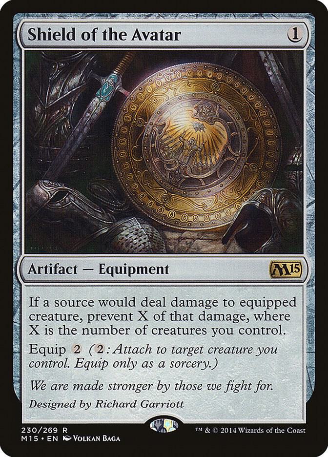Shield of the Avatar 230 card from Magic 2015 (M15)