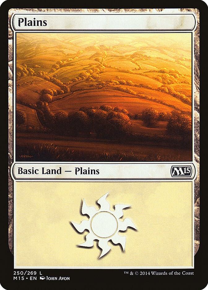 Plains 250 card from Magic 2015 (M15)