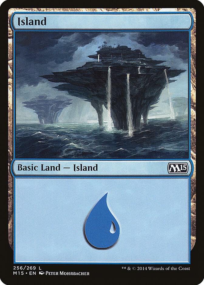 Island 256 card from Magic 2015 (M15)