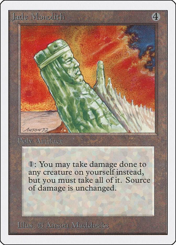 Jade Monolith card from Unlimited Edition