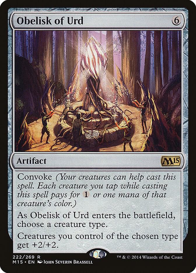 Obelisk of Urd 222 card from Magic 2015 (M15)