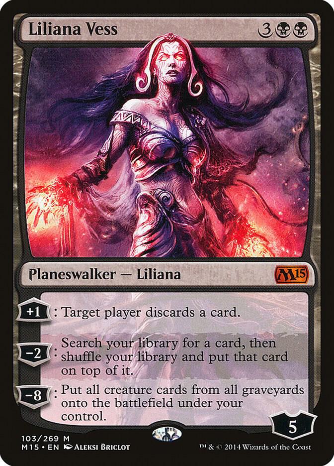 Liliana Vess 103 card from Magic 2015 (M15)