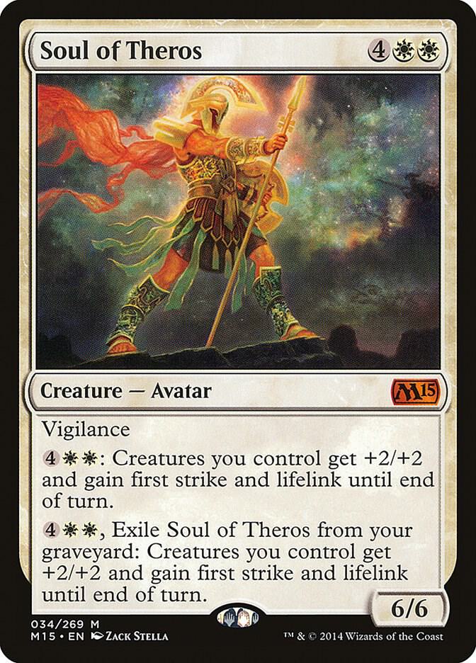 Soul of Theros 34 card from Magic 2015 (M15)