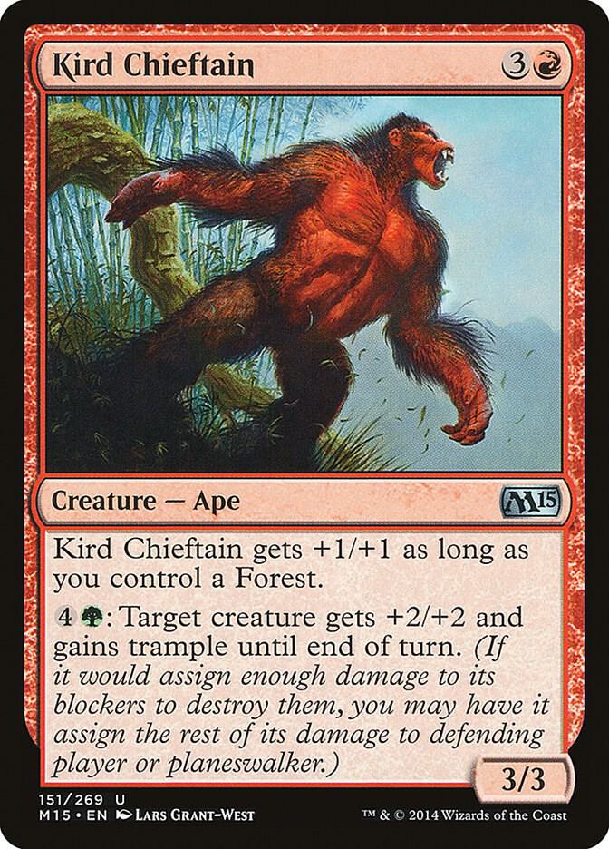 Kird Chieftain 151 card from Magic 2015 (M15)