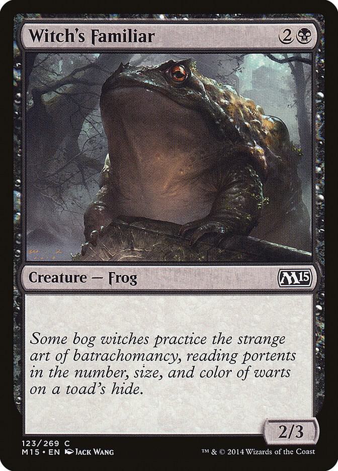 Witch's Familiar 123 card from Magic 2015 (M15)