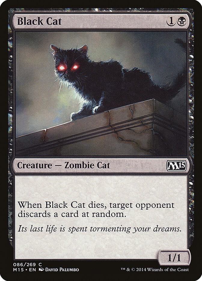 Black Cat 86 card from Magic 2015 (M15)