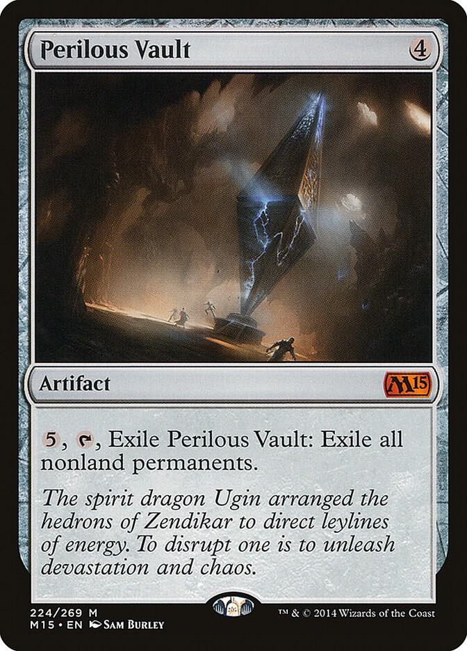 Perilous Vault 224 card from Magic 2015 (M15)