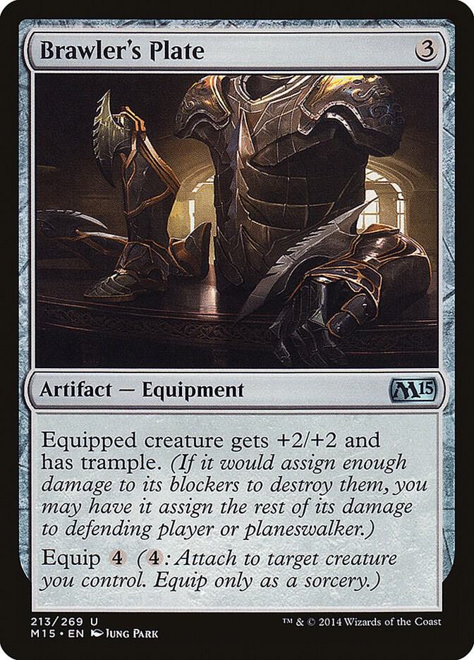 Brawler's Plate 213 card from Magic 2015 (M15)
