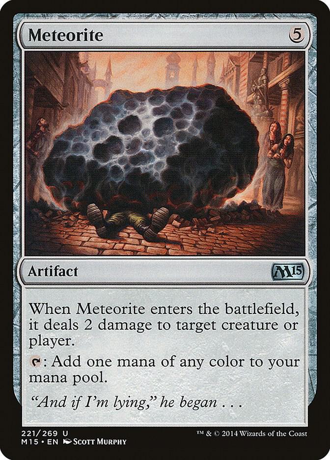 Meteorite 221 card from Magic 2015 (M15)