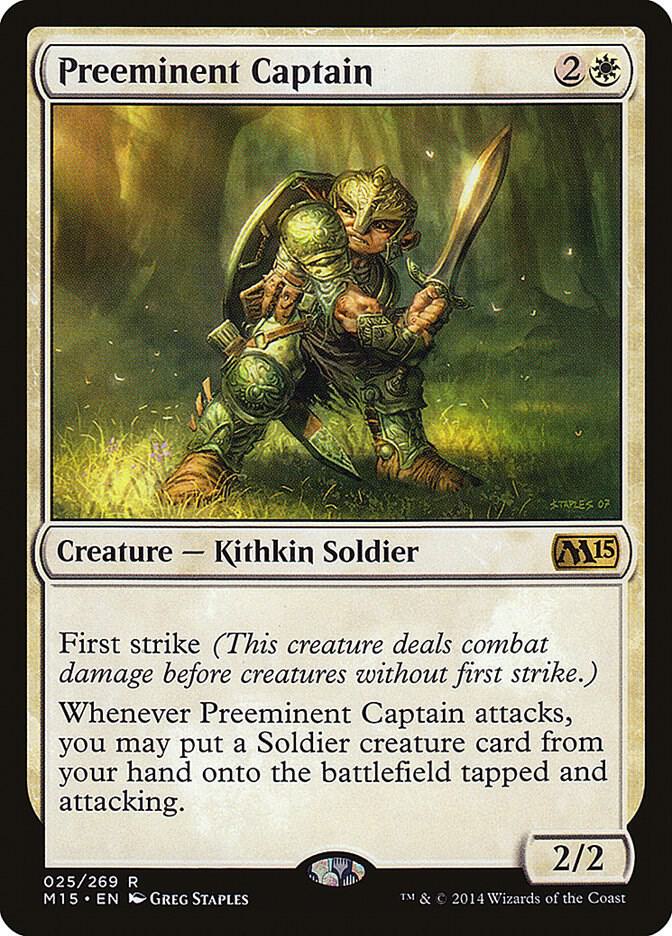 Preeminent Captain 25 card from Magic 2015 (M15)