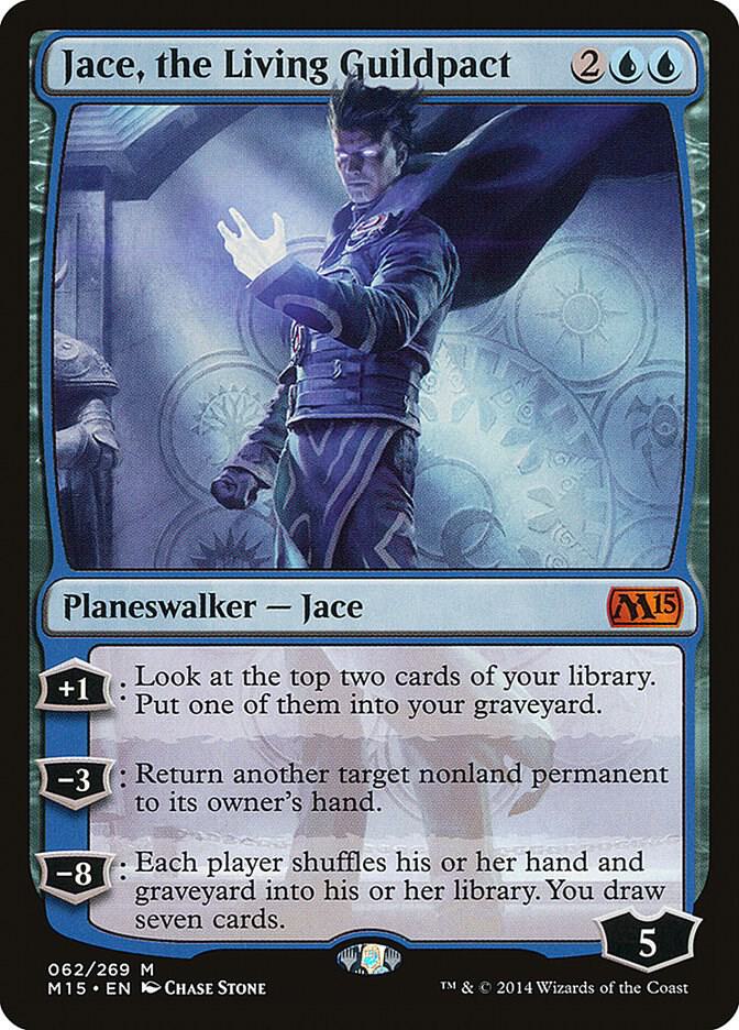 Jace, the Living Guildpact 62 card from Magic 2015 (M15)