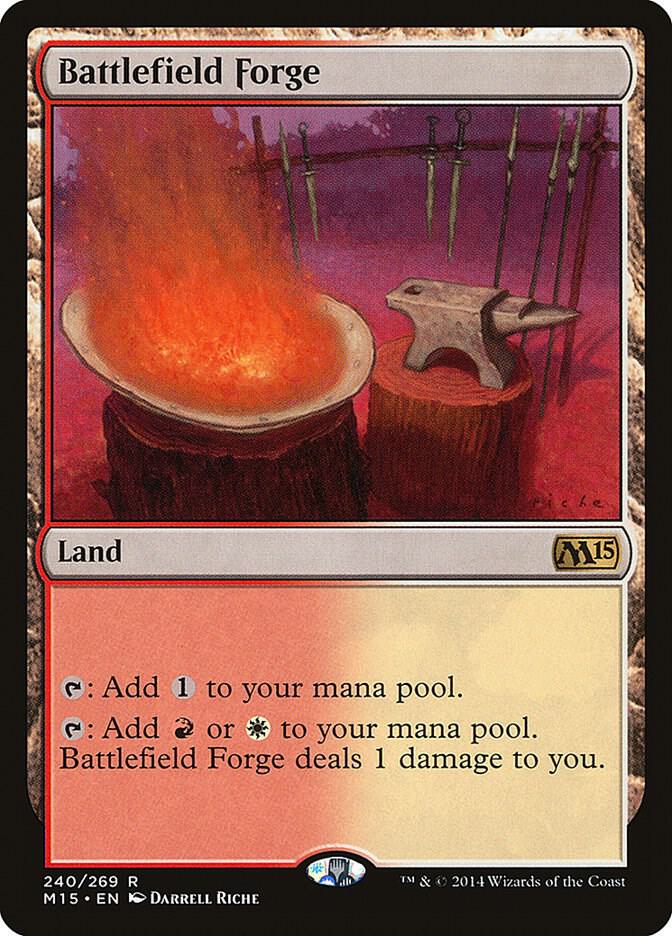 Battlefield Forge 240 card from Magic 2015 (M15)