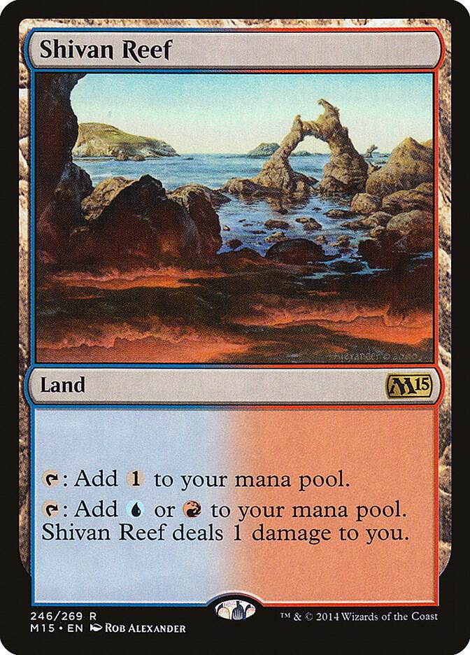 Shivan Reef 246 card from Magic 2015 (M15)