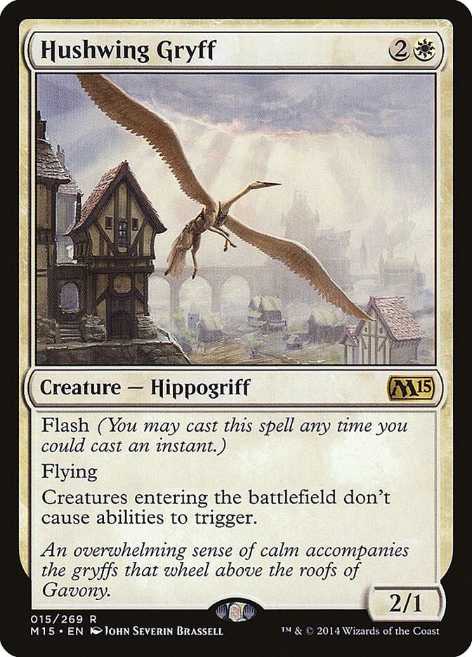 Hushwing Gryff 15 card from Magic 2015 (M15)