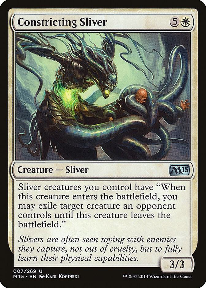 Constricting Sliver 7 card from Magic 2015 (M15)