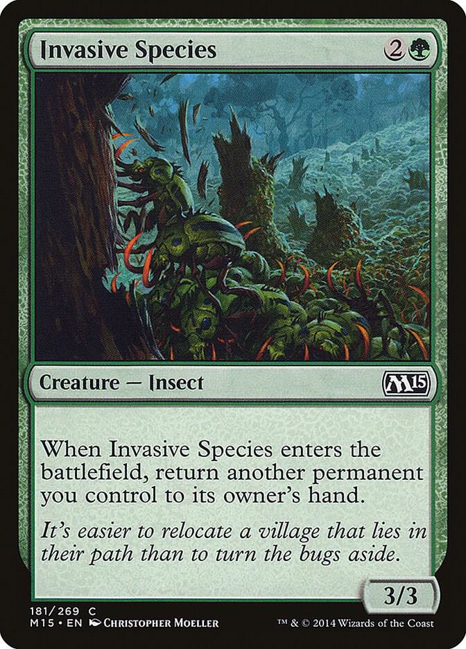 Invasive Species 181 card from Magic 2015 (M15)