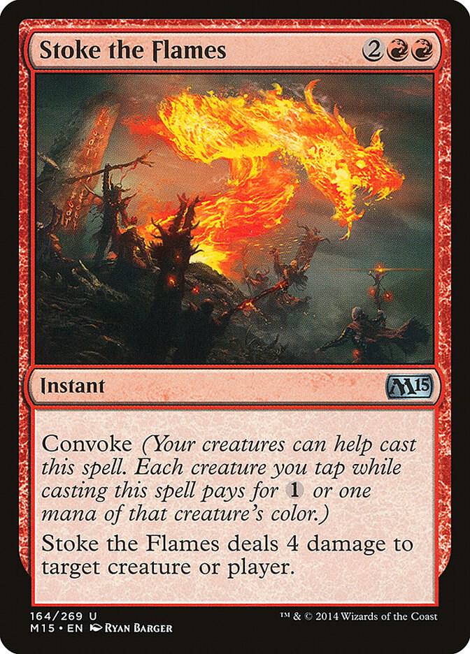 Stoke the Flames 164 card from Magic 2015 (M15)